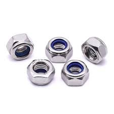 6mm Stainless Steel Nylon Nuts 100pcs.